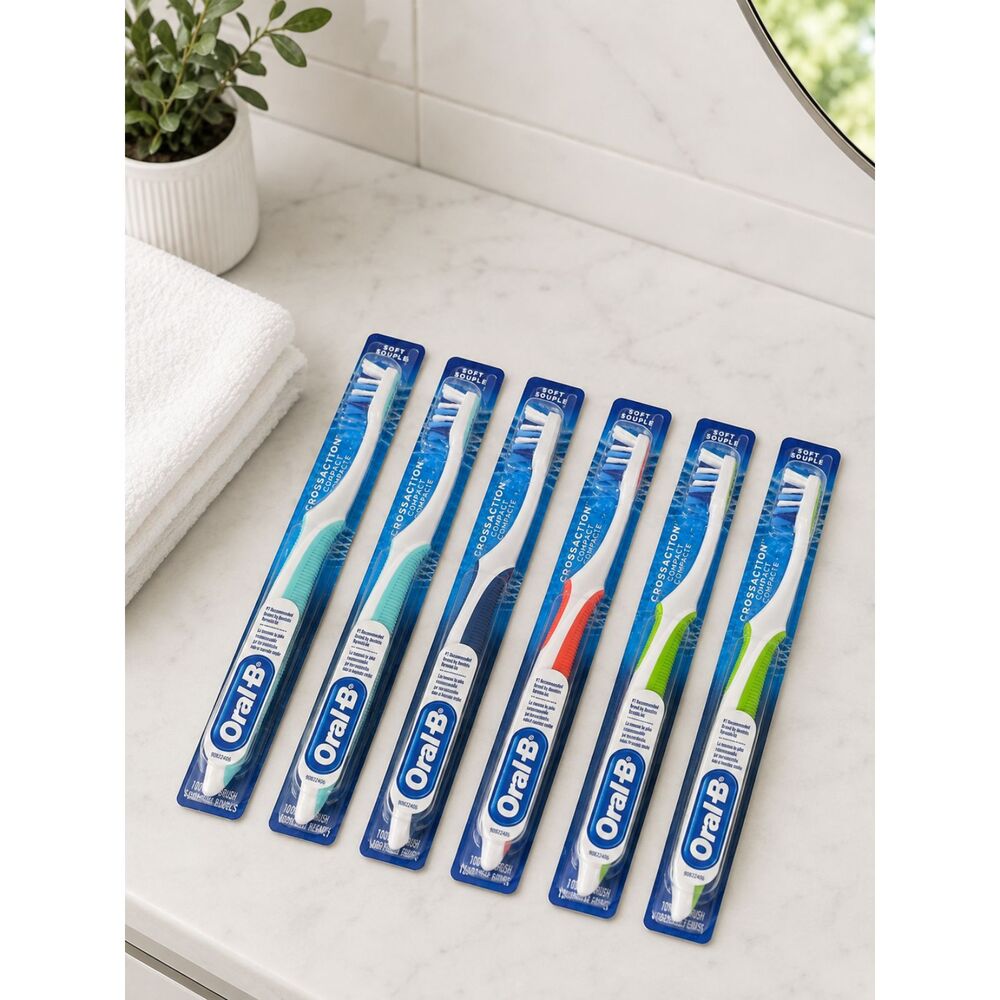 NWT Oral B Toothbrushes - Multi-Color Pack Of 6- Soft